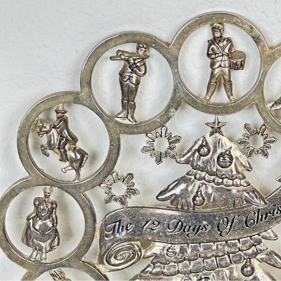 Godinger Silver Art Co 12 Days of Christmas Trivet - Picture 2 of 8